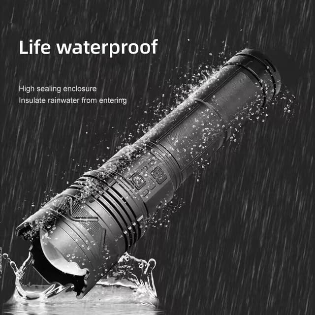 كشاف قوي يدوي ليزر قابل لاعادة الشحن Rechargeable High Power White Laser Flashlight