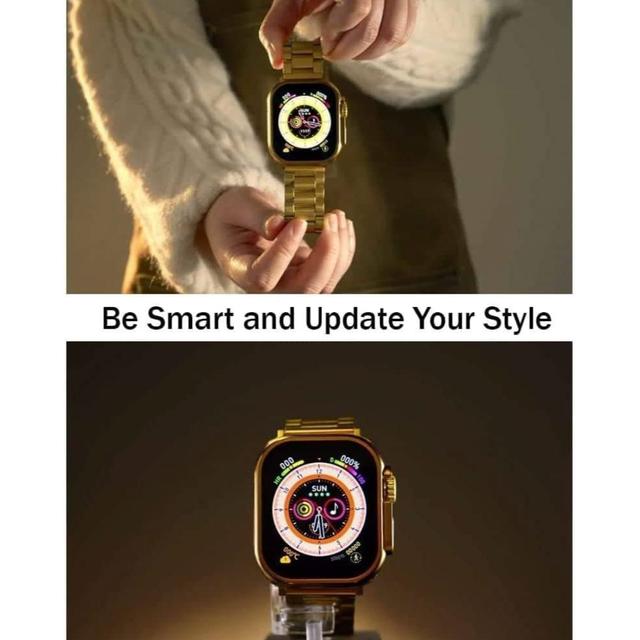 Haino Teko Germany G9 Ultra Max Smart Watch With Nfc Always On Display Wireless Charging For Mens And Womens Golden Edition - SW1hZ2U6MTgxNTE1NQ==