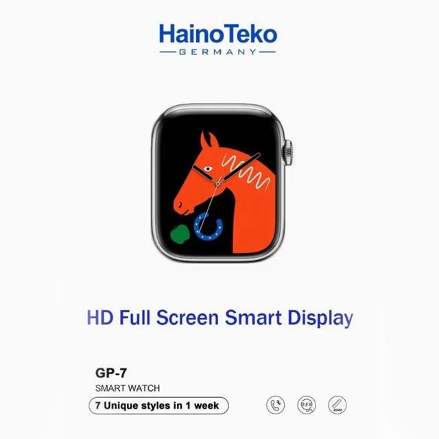 Haino Teko Germany Gp 7 Smart Watch With Seven Set Strap With Wireless Charger For Men's And Women's - SW1hZ2U6MTgxNTE0Mg==