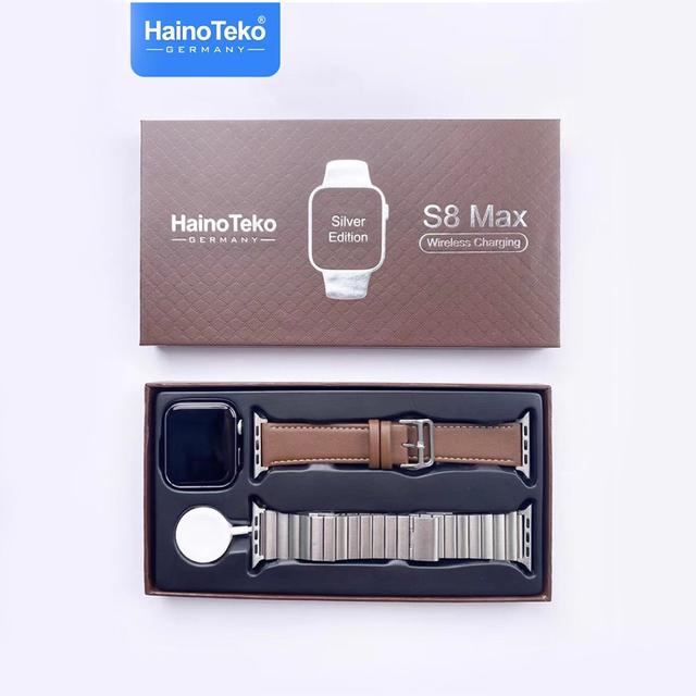 Haino Teko Germany Smart Watch S8 Max With Two Set Strap And Wireless Charger For Men's - SW1hZ2U6MTgxNTk2Ng==