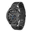 ساعة يد رجالية بسوار - أسود - بحزام معدني مقاوم للصدأ هوغو بوس Hugo Boss Men's Analog Multifunction Quartz Black Stainless Steel Bracelet Watch - SW1hZ2U6MTgxNTkyMA==