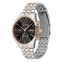 ساعة يد رجالية - ذهبي ووردي - بحزام معدني مقاوم للصدأ هوغو بوس Hugo Boss Men's Analog Quartz Watch With Stainless Steel Strap - SW1hZ2U6MTgyNDg2OQ==