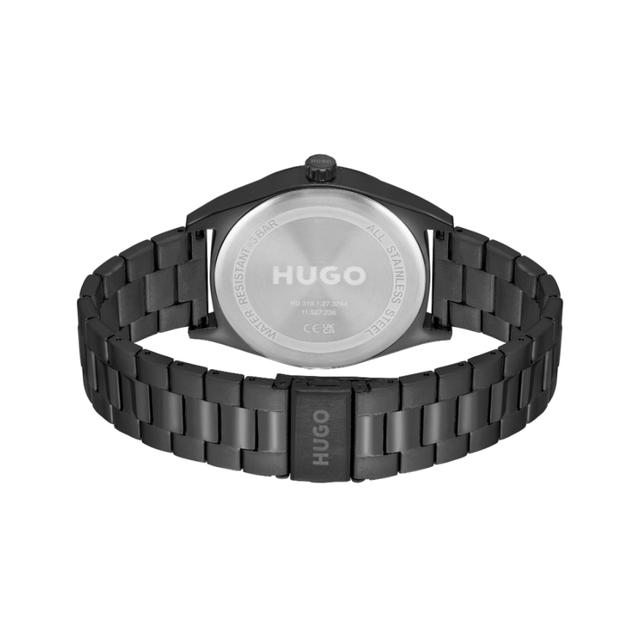 ساعة يد رجالية - أسود - بحزام معدني مقاوم للصدأ هوغو بوس Hugo Boss Men's Black Stainless Steel Bracelet Watch - SW1hZ2U6MTgzMzkyNw==