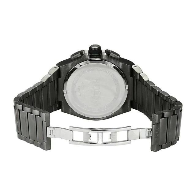 ساعة يد رجالية - رمادي - بحزام معدني مقاوم للصدأ هوغو بوس Hugo Boss Men's Chronograph Quartz Stainless Steel Watch - SW1hZ2U6MTgxNzkzNA==
