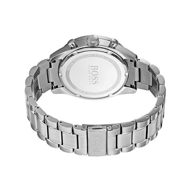 ساعة يد رجالية - فضي - بحزام معدني مقاوم للصدأ هوغو بوس Hugo Boss Men's Quartz Stainless Steel Strap Watch - SW1hZ2U6MTgzNTQ1MA==