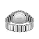 ساعة يد رجالية بمينا باللون الأسود و حزام معدني فضي مقاوم للصدأ هوغو بوس Hugo Boss Men's Supernova Stainless Steel Case And Link Bracelet Watch - SW1hZ2U6MTgxODgxNw==