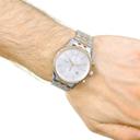ساعة يد نسائية - فضي و ذهبي وردي - بحزام معدني مقاوم للصدأ هوغو بوسHugo Boss Women's Quartz Chronograph Display And Stainless Steel Strap Watch - SW1hZ2U6MTgxNjU0NQ==
