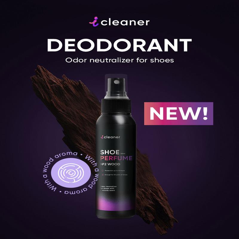 بخاخ مزيل رائحة القدمين 100 مل بخلاصة الخشب اي كلينر Icleaner Shoe Wood Perfume No2