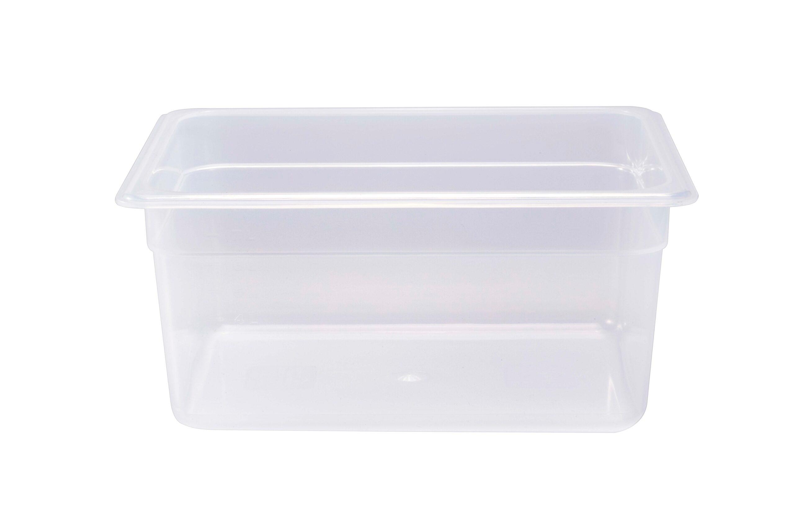 حافظة طعام بلاستيك قياس 1/2 وعمق 100 مم لون أبيض جيوينز Jiwins Plastic 1/2 White Container