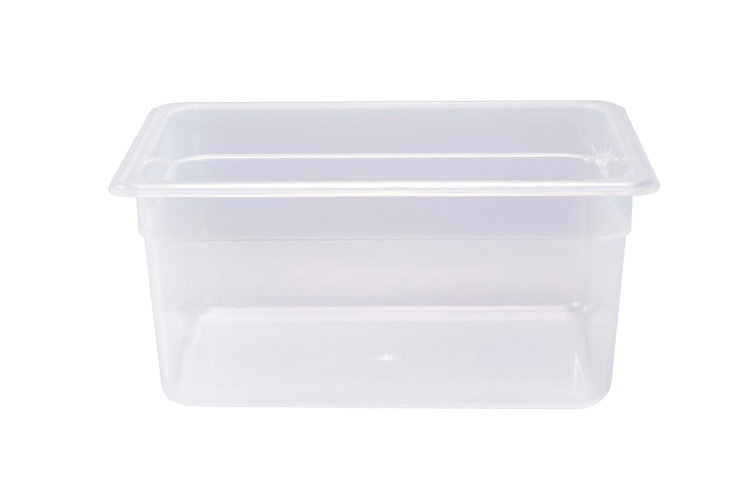 حاوية طعام بلاستيك قياس 1/2 وعمق 65 مم لون أبيض جيوينز Jiwins Plastic 1/2 White Container