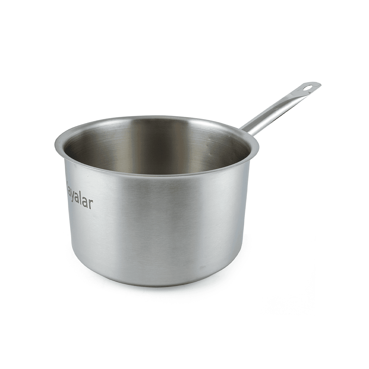 طنجرة ستانلس ستيل بمقبض واحد 2.2 لتر كايلر Kayalar Stainless Steel Casserole with Sandwich Bottom