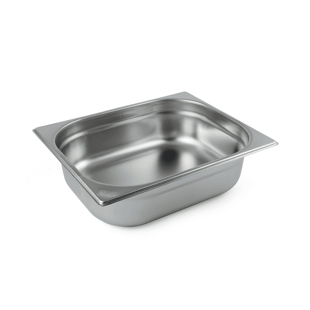 حاوية طعام معدن قياس GN 1/2 وعمق 100 مم كايلر Kayalar Stainless Steel Gastronorm Container - SW1hZ2U6MTg0ODI0Nw==