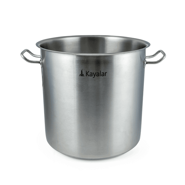 Kayalar Stainless Steel Stew Pot Deep with Out Lid 69 Liter Silver Stainless Steel - SW1hZ2U6MTg0ODE5OQ==