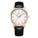 ساعة يد رجالية ذهبية و بحزام من الجلد الطبيعي كينيث سكوت Kenneth Scott Men's Analog Watch - K22016-Rlbw - SW1hZ2U6MTg0MDAyNw==