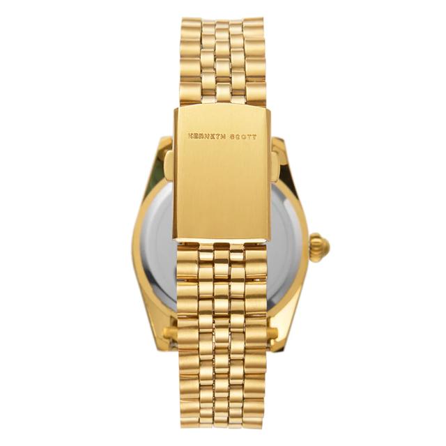 ساعة يد رجالية ذهبية بحزام معدني مقاوم للصدأ كينيث سكوت Kenneth Scott Men's Analog Watch - K22036-Gbgc - SW1hZ2U6MTg0MDAyNA==