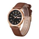 ساعة يد رجالية ذهبية بحزام من الجلد الطبيعي كينيث سكوت Kenneth Scott Men's Analog Watch - SW1hZ2U6MTgzNzE5OA==