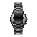 ساعة يد رجالية متعددة الوظائف - أسود و مينا باللون الأسود - بحزام أسود من الفولاذ المقاوم للصدأ كينيث سكوتKenneth Scott Men's Chronograph Watch - SW1hZ2U6MTgzMzM4MQ==