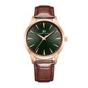 ساعة يد رجالية ذهبية و بحزام من الجلد الطبيعي كينيث سكوت Kenneth Scott Men's Analog Watch - K22016-Rldb - SW1hZ2U6MTgzNzIyMw==