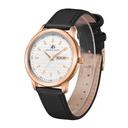 ساعة يد رجالية ذهبية بحزام من الجلد الطبيعي كينيث سكوت Kenneth Scott Men's Analog Watch - SW1hZ2U6MTgzNzIwNw==