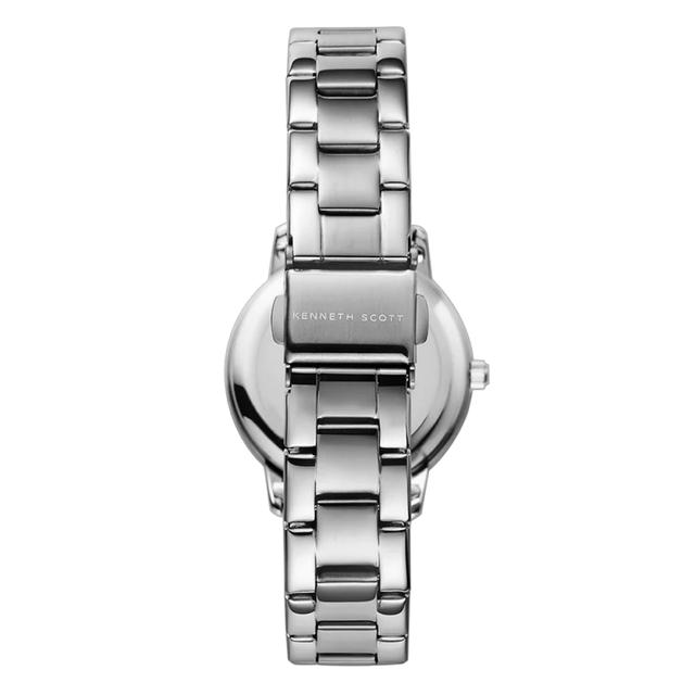 ساعة يد نسائية فضية بحزام معدني مقاوم للصدأ كينيث سكوت Scott Women's Analog Watch - SW1hZ2U6MTgzNjQ2NA==