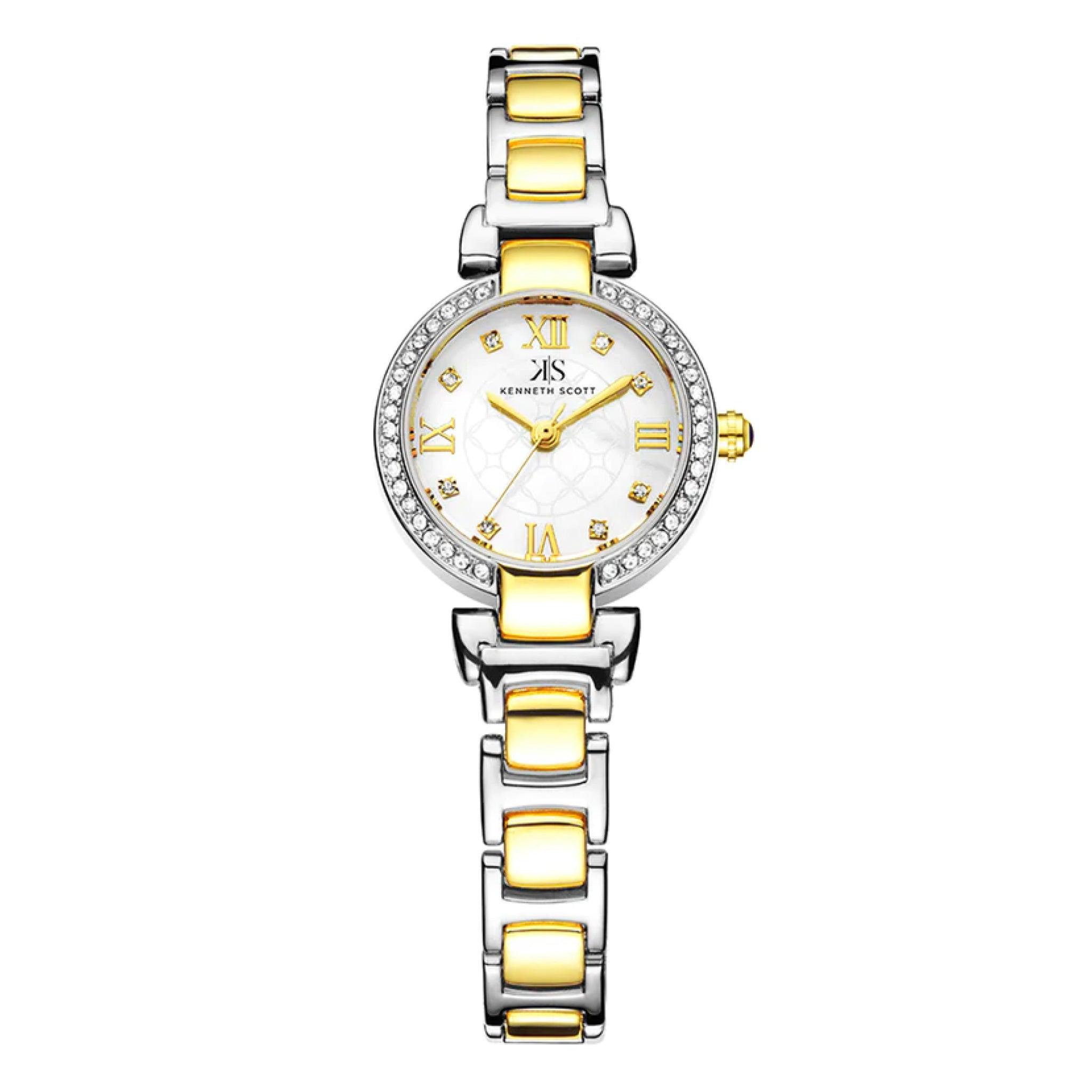 Kenneth Scott Women's Mother Of Pearl Dial Analog Watch - K22520-Tbtm