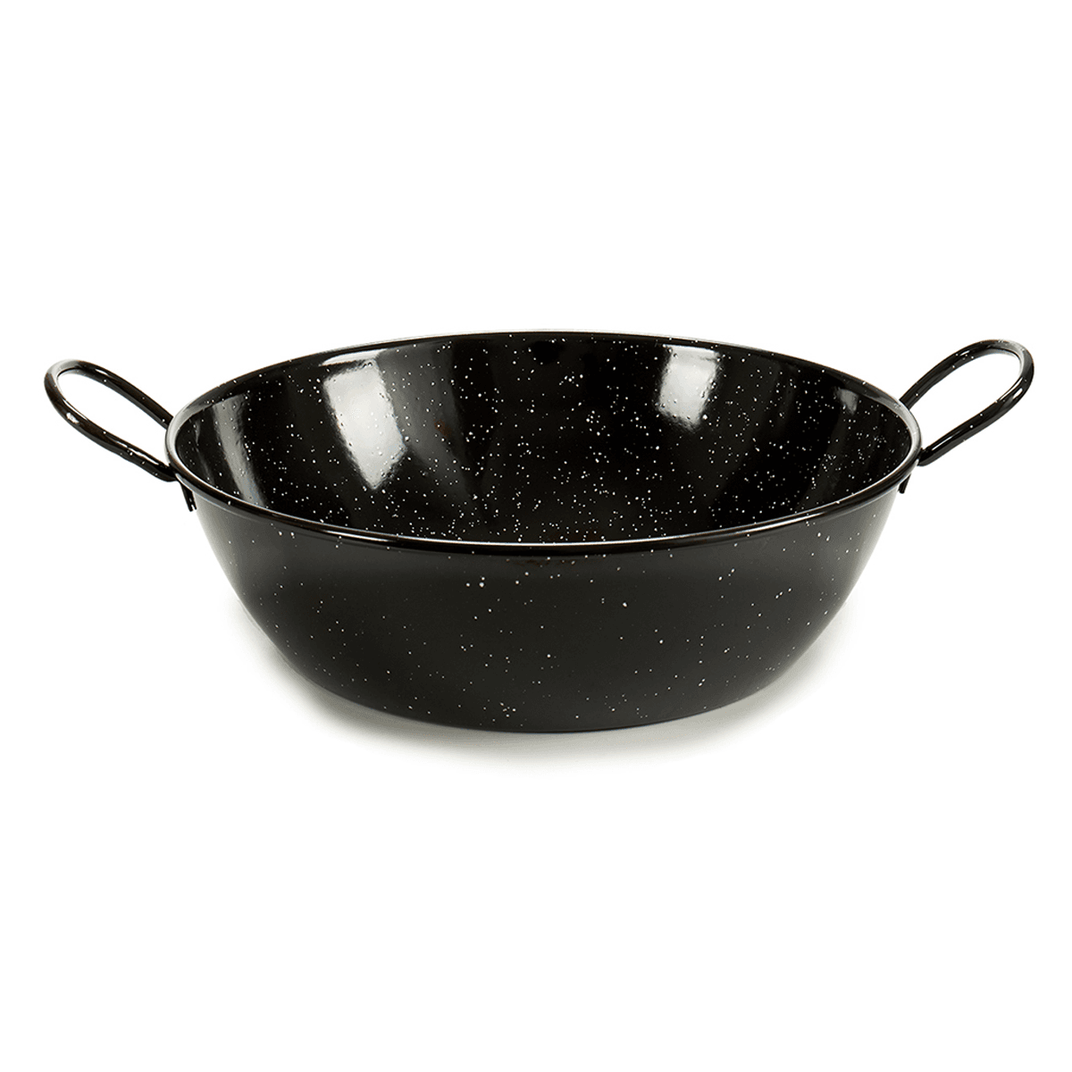 مقلاه عميقة للقلي قياس 28 سم لا ديسا La Dehesa Black Deep Enameled Steel Frying Pan