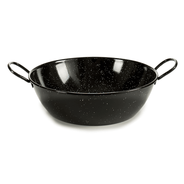 مقلاه عميقة للقلي قياس 28 سم لا ديسا La Dehesa Black Deep Enameled Steel Frying Pan - SW1hZ2U6MTg0ODQxNg==