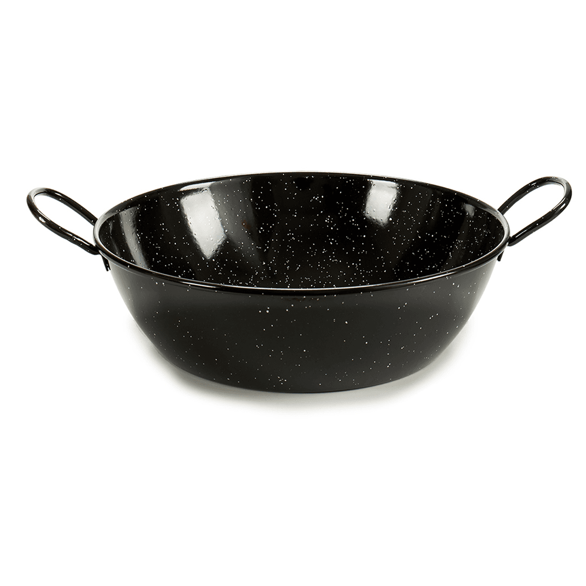 مقلاه عميقة للقلي قياس 32 سم من شركة لا ديسا La Dehesa Black Deep Enameled Steel Frying Pan