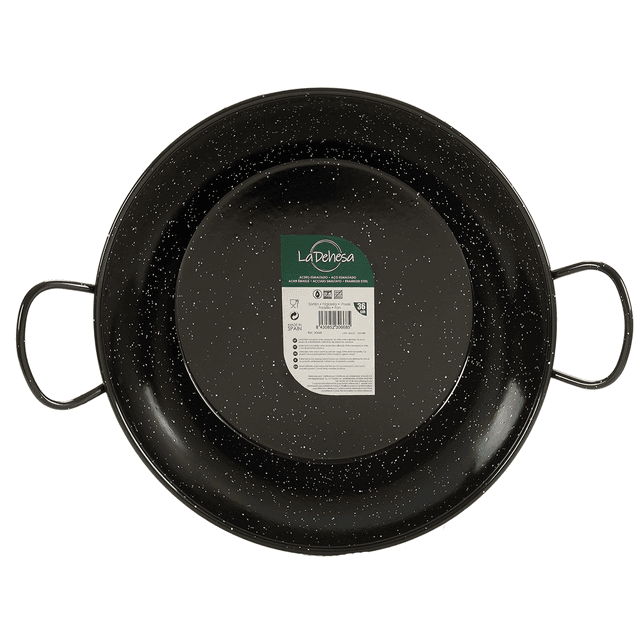 مقلاه عميقة للقلي قياس 36 سم من لا ديسا La Dehesa Black Deep Enameled Steel Frying Pan - SW1hZ2U6MTg0ODQyOA==