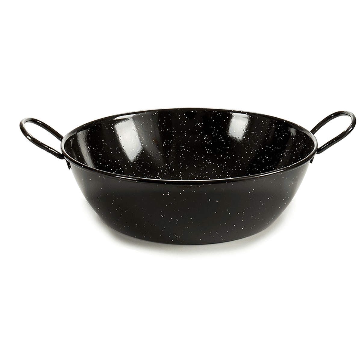 La Dehesa Black Deep Enameled Steel Frying Pan 36 cm