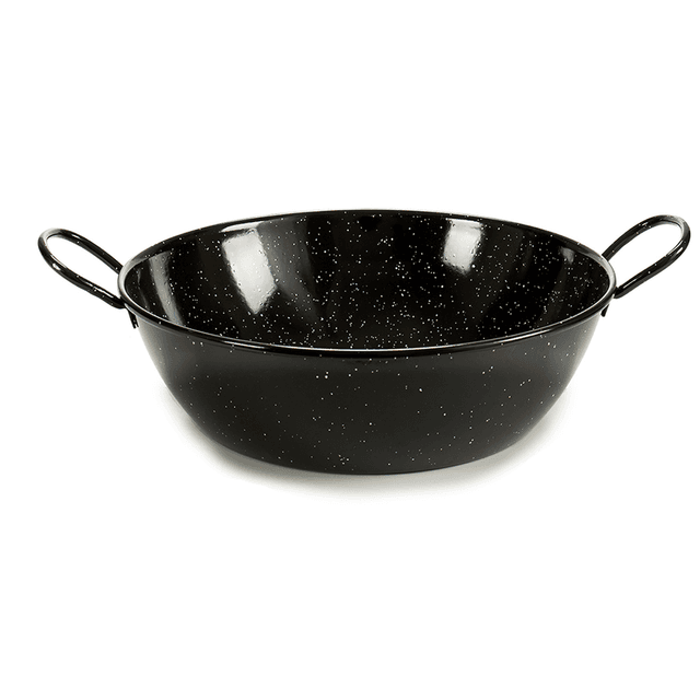 مقلاه عميقة للقلي قياس 36 سم من لا ديسا La Dehesa Black Deep Enameled Steel Frying Pan - SW1hZ2U6MTg0ODQyNg==