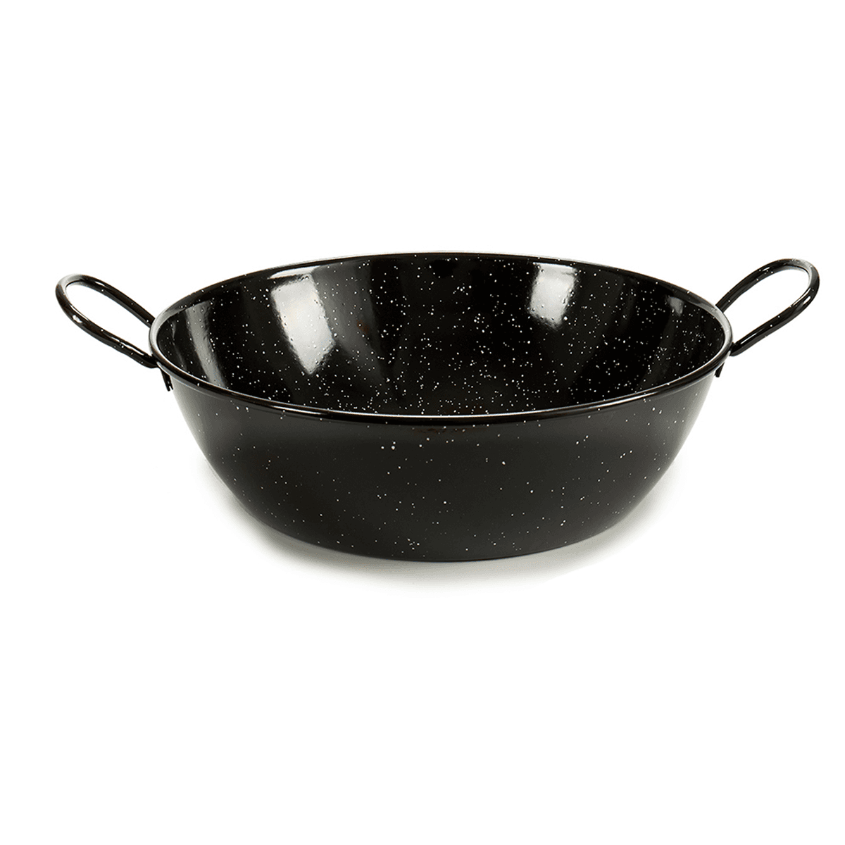 La Dehesa Black Deep Enameled Steel Frying Pan 40 cm