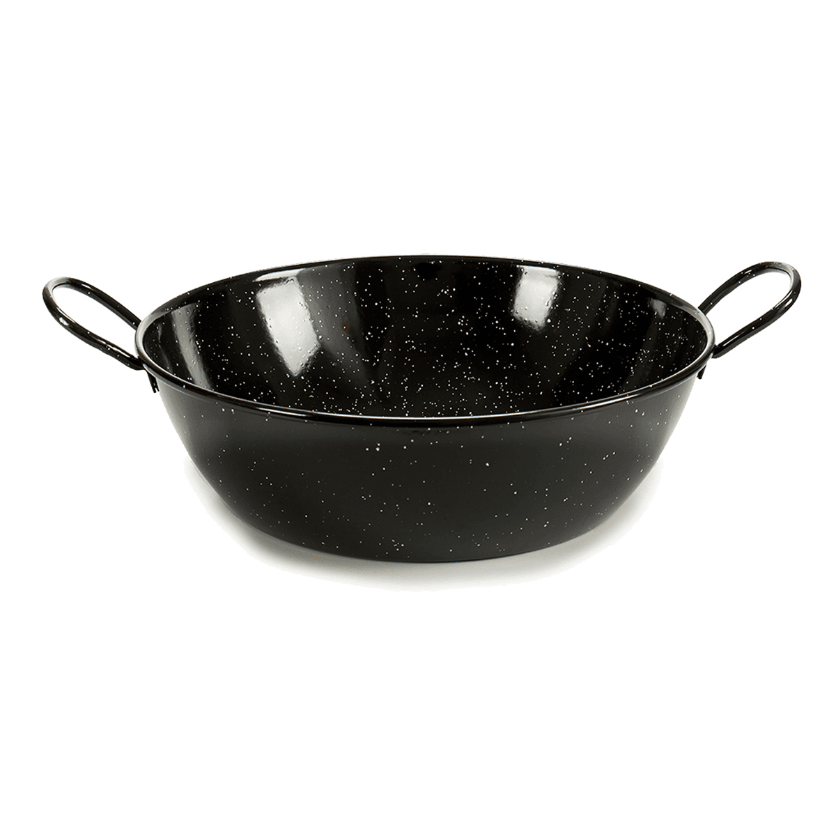 La Dehesa Black Deep Enameled Steel Frying Pan 45 cm