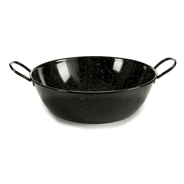 مقلاه عميقة للقلي قياس 45 سم لون أسود لا ديسا La Dehesa Black Deep Enameled Steel Frying Pan - SW1hZ2U6MTg0ODQzNg==