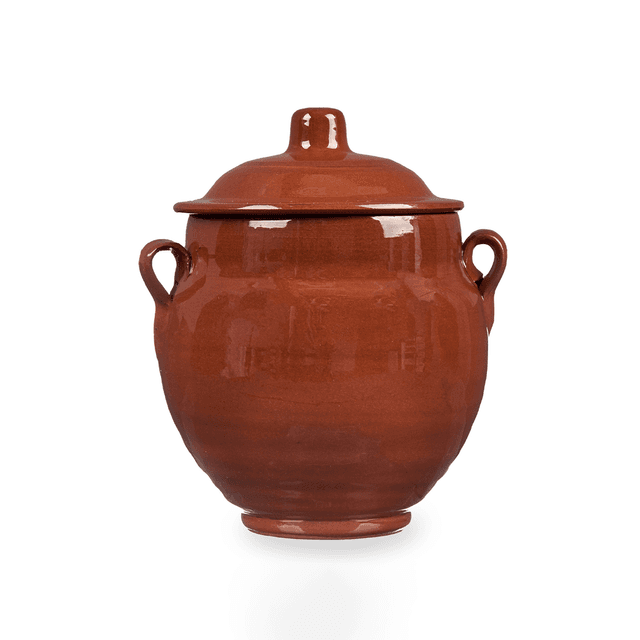 برطمان فخار سعة 800 مل لون بني لا ديسا La Dehesa Clay Big Jar with Handles - SW1hZ2U6MTg0ODM2MQ==