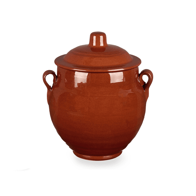 برطمان فخار سعة 800 مل لون بني لا ديسا La Dehesa Clay Big Jar with Handles - SW1hZ2U6MTg0ODM1OQ==