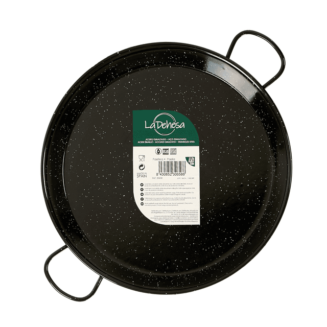 مقلاة قياس 34 سم لون أسود لا ديسا La Dehesa Enameled Steel Paella Pan - SW1hZ2U6MTg0ODM3NQ==