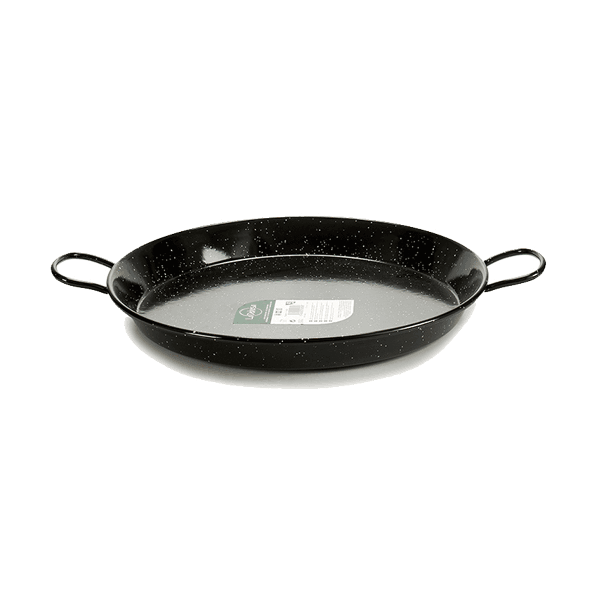 La Dehesa Enameled Steel Paella Pan 42 cm Black