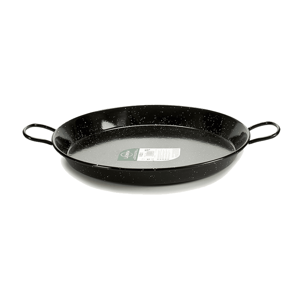 La Dehesa Enameled Steel Paella Pan 50 cm Black