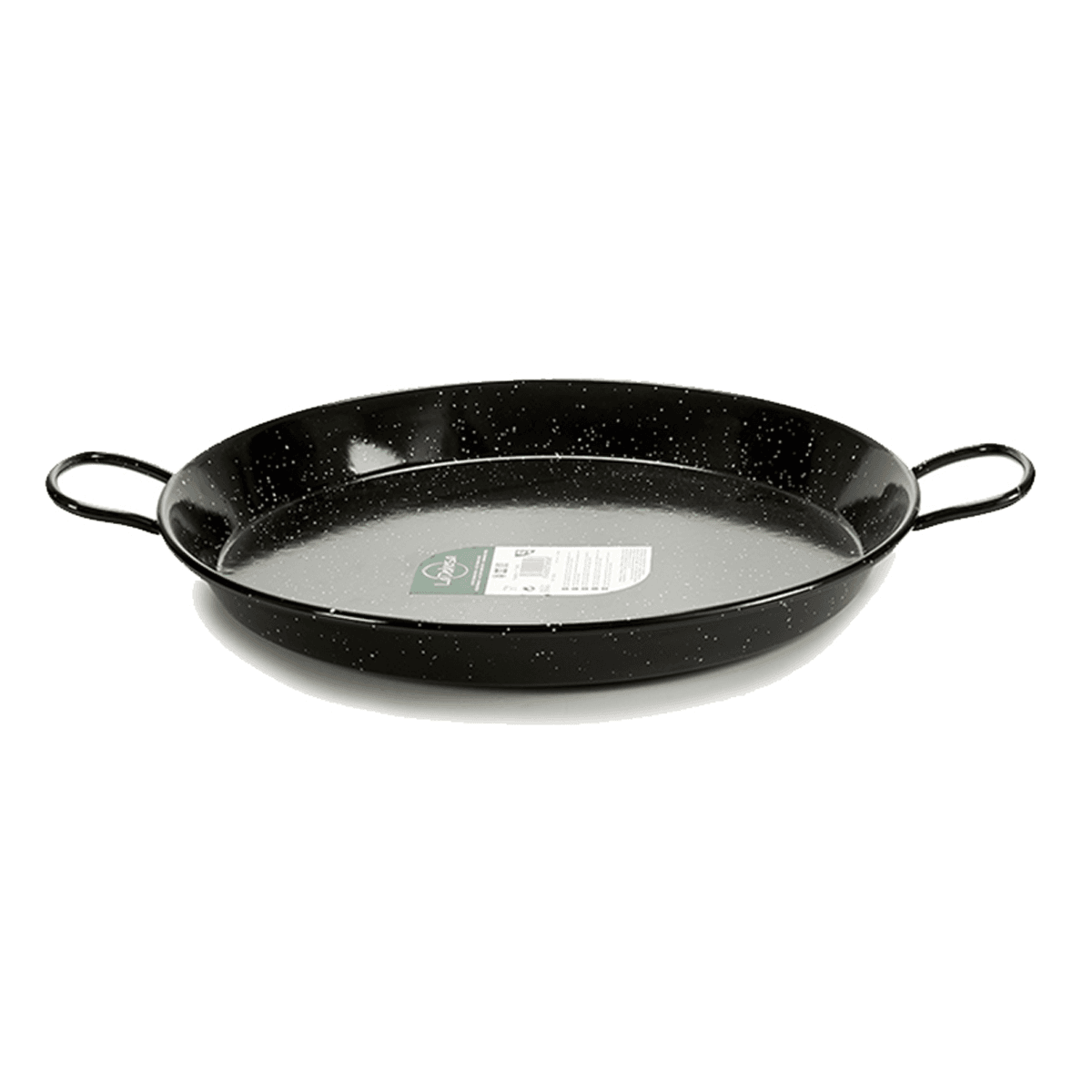 La Dehesa Enameled Steel Paella Pan 60 cm Black