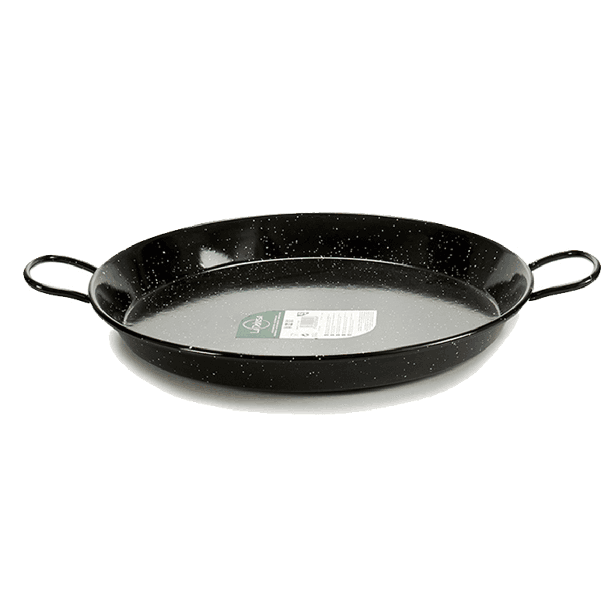 La Dehesa Enameled Steel Paella Pan 80 cm Black