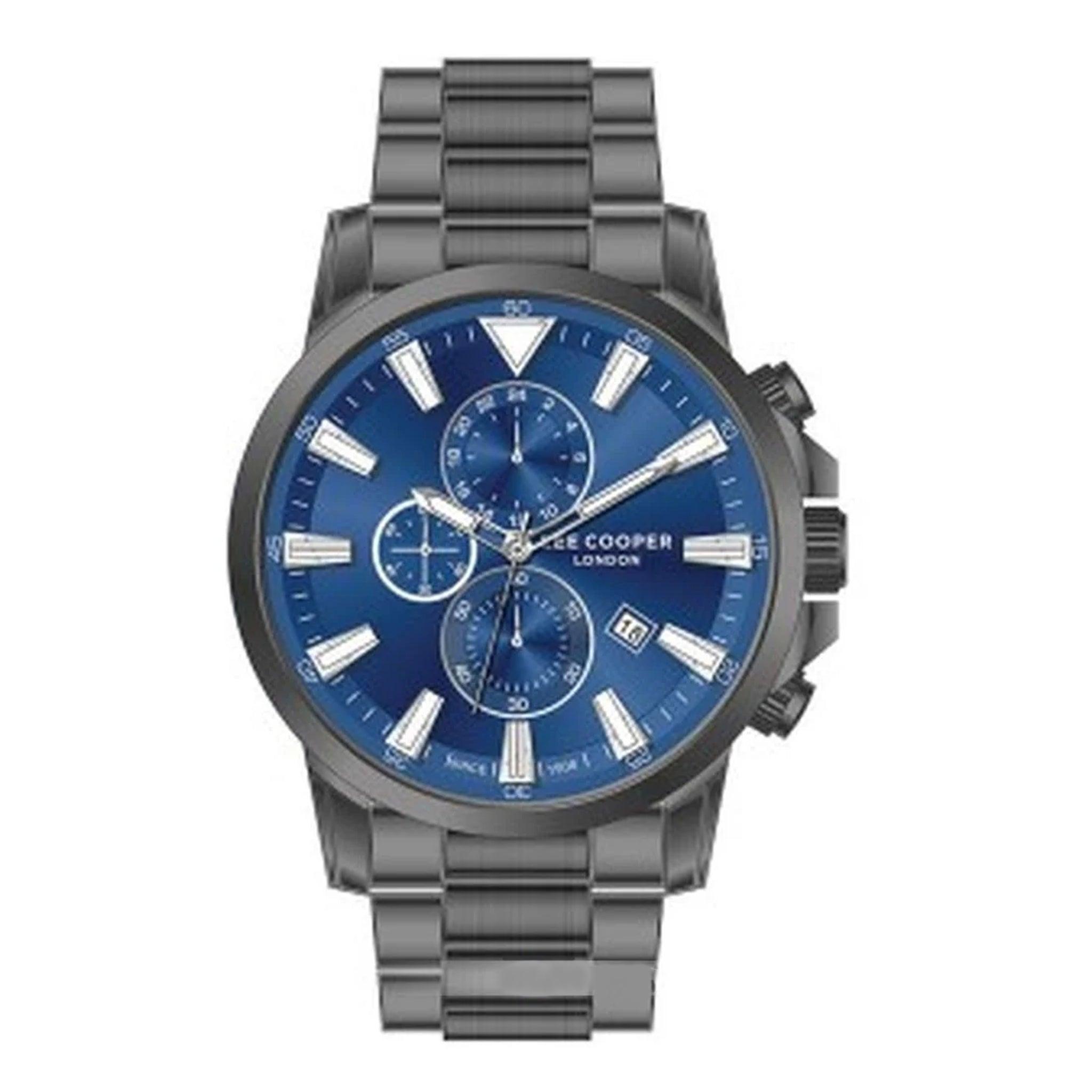 ساعة لي كوبر للرجال بحزام من الستانلس ستيل Lee Cooper Lc07424.090 Stainless Steel Bracelet Watch For Men