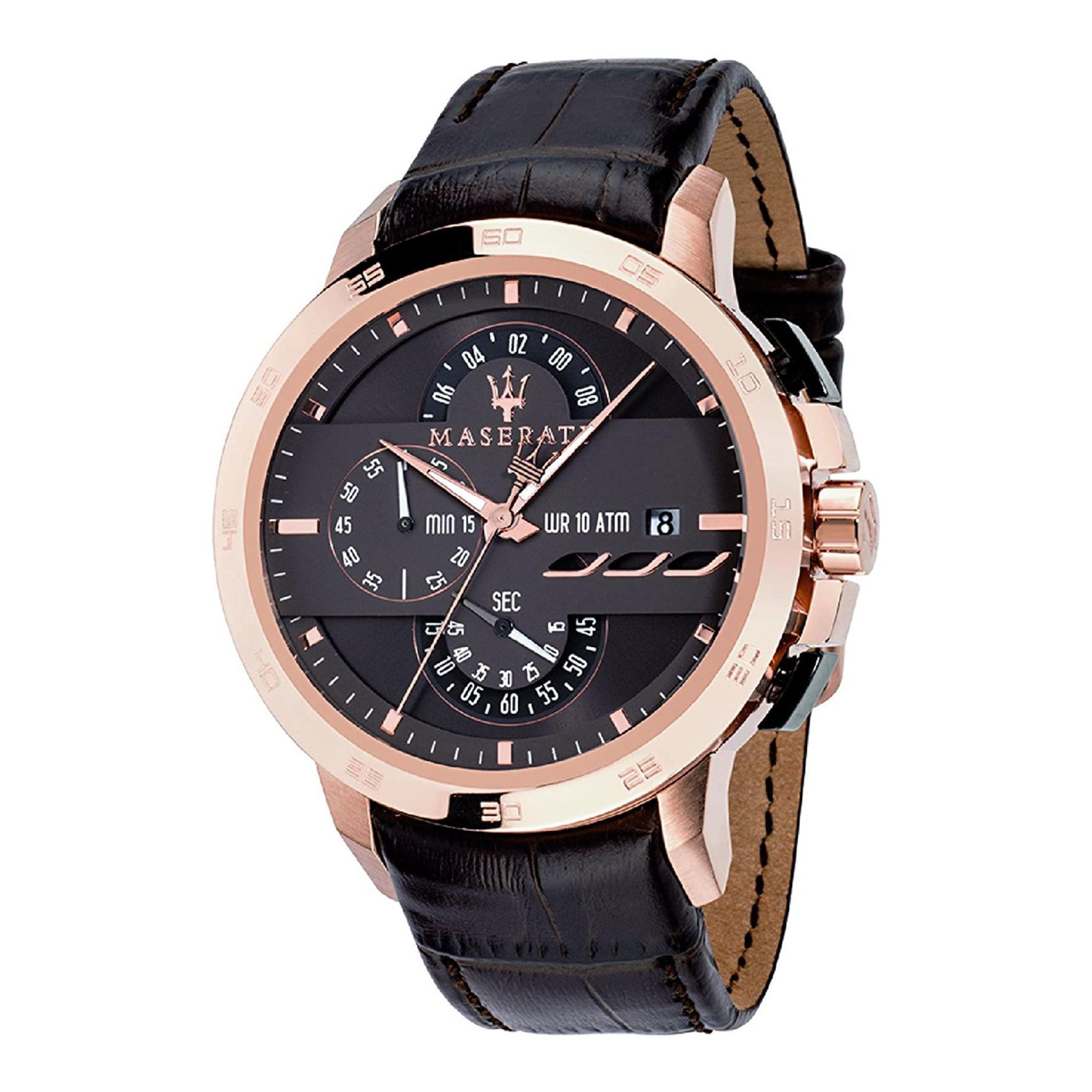 Maserati Ingegno Brown Leather Men's Watch R8871619001