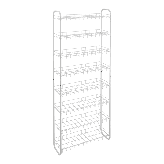 Metaltex 8 Tier Shoe Rack Silver Steel