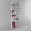 Metaltex 8 Tier Shoe Rack Silver Steel
