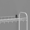 Metaltex 8 Tier Shoe Rack Silver Steel