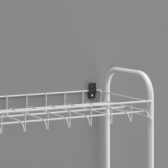 Metaltex 8 Tier Shoe Rack Silver Steel