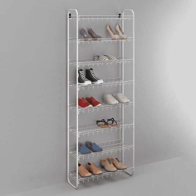 Metaltex 8 Tier Shoe Rack Silver Steel