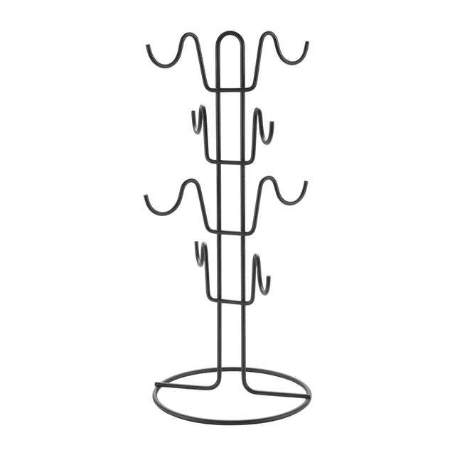 حامل اكواب معدن أسود ميتالتكس Metaltex Steel Mugs Holder Black Steel