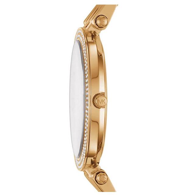 ساعة مايكل كورس كوارتز أنالوج بحزام من الستانلس ستيل للنساء Michael Kors Analog Display Stainless Steel Strap Quartz Womens Watch Mk3727 - SW1hZ2U6MTgxOTA3MQ==